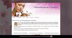 Desktop Screenshot of kosmetikstudio-frankfurt.com